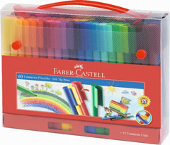 Faber - Castell 155560 - Confezione di 60 pennarelli Connector