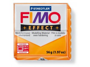 Fimo Massa per modellismo FIMO Effect per trattamento termico - 56 g - arancione trasparente