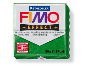 Fimo Massa per modellismo FIMO Effect per trattamento termico - 56 g - verde luccicante