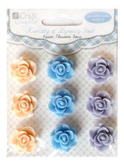 Fiori autoadesivi 20 mm - set di 9 pezzi