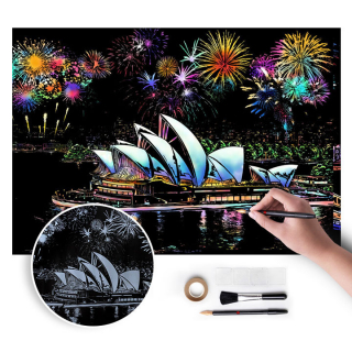 Immagine magica per graffiare  - Sydney - 75x52 cm