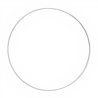 Anello in metallo bianco per completare 1 pz / varie misure