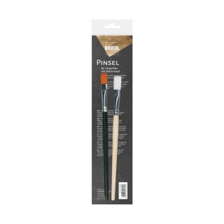 Pennelli per doratura con lamina di metallo KREUL - set di 2 pezzi