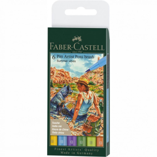 PITT pennarelli artistici brush Summer vibes - 6 pezzi