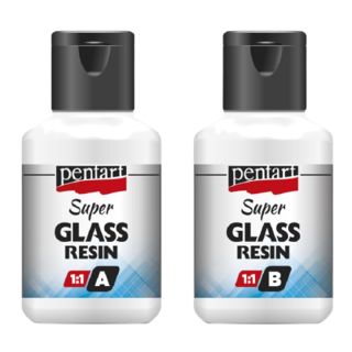 Pura resina Pentart Super Glass 1: 1 - 2 x 40 ml