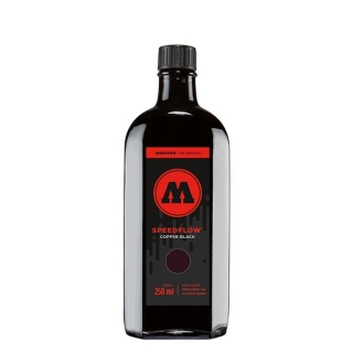 Ripieno di ricambio SPEEDFLOW COCKTAIL MOLOTOW - nero lucido 250 ml