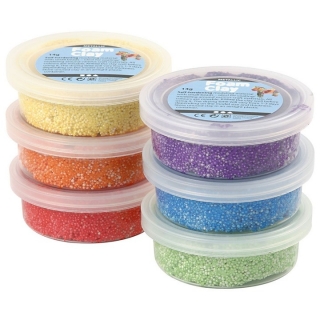 Schiuma di argilla Foam Clay leggera metallizzata 6 x 14 g