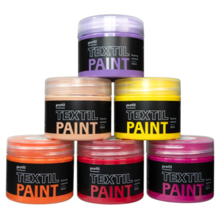 Set di colori per tessuti scuri Profilo - SUNSET BOULEVARD 6 x 50 ml