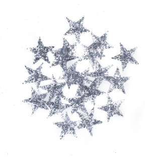 Stelle autoadesive con glitter 20 pezzi