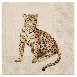 Tovaglioli ecologici per decoupage Leopardo - 1 pz