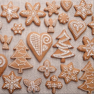 Tovagliolo per decoupage Sweet Gingerbreads  - 1 pz