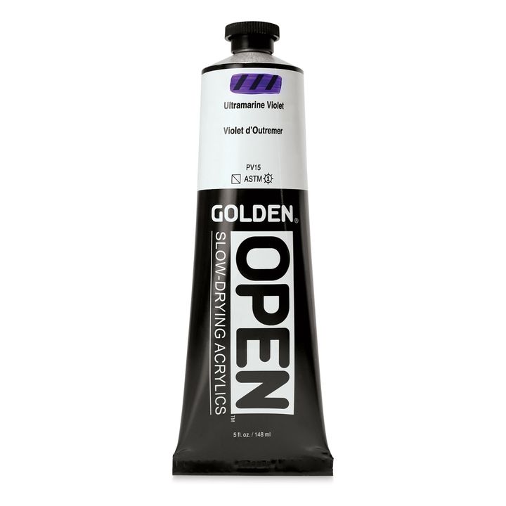 GOLDEN OPEN Vernice acrilica ad asciugatura lenta 148 ml | 7401 Ultramarine Purple