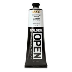 GOLDEN OPEN Vernice acrilica iridescente ad asciugatura lenta 148 ml | 7480 Jasná Zlatá Jemná