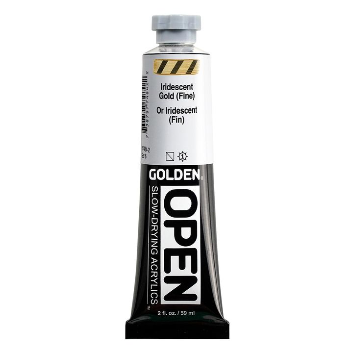 GOLDEN OPEN Vernice acrilica iridescente ad asciugatura lenta | Varie tonalità