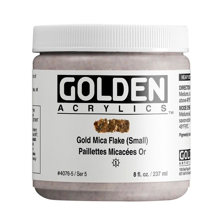 GOLDEN Vernice acrilica a scaglie di mica per corpi pesanti | Vari colori