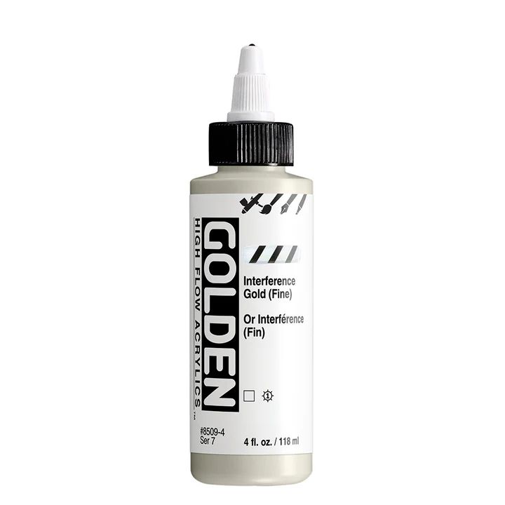 GOLDEN Vernice acrilica ad alto flusso di interferenza 118 ml | Varie tonalità