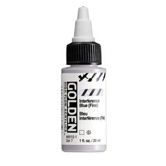 GOLDEN Vernice acrilica ad alto flusso di interferenza 30 ml | 8510 Blue Fine