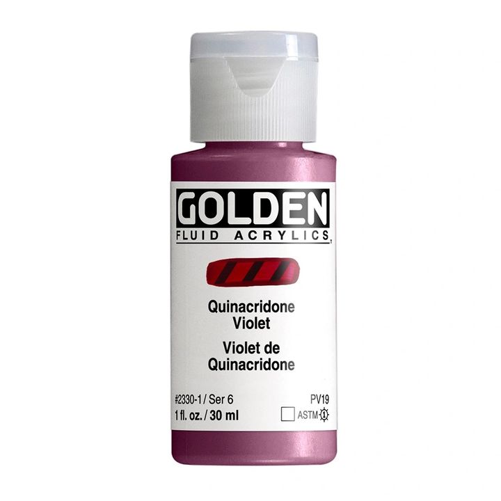 GOLDEN Vernice acrilica fluida 118 ml | 2330 quinacridone purple GOLDEN Vernice acrilica fluida 118 ml | 2330 quinacridone purple