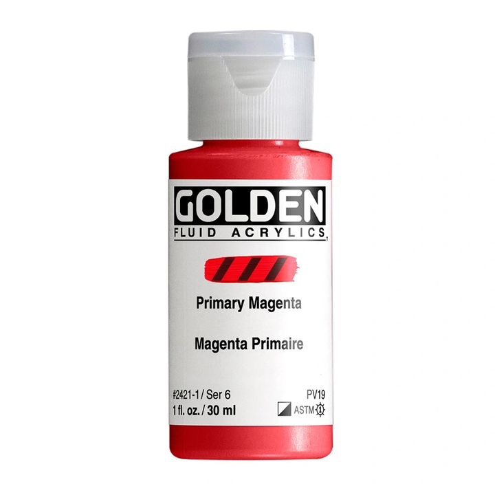GOLDEN Vernice acrilica fluida 118 ml | 2421 magenta GOLDEN Vernice acrilica fluida 118 ml | 2421 magenta