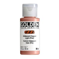 GOLDEN Vernice acrilica fluida iridescente 30 ml | 2452 copper light