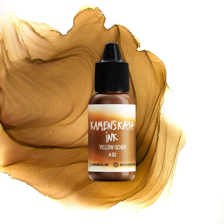 Inchiostro ad alcool KAMENSKAYA A-LINE 15ml | A-02 ochre yellow