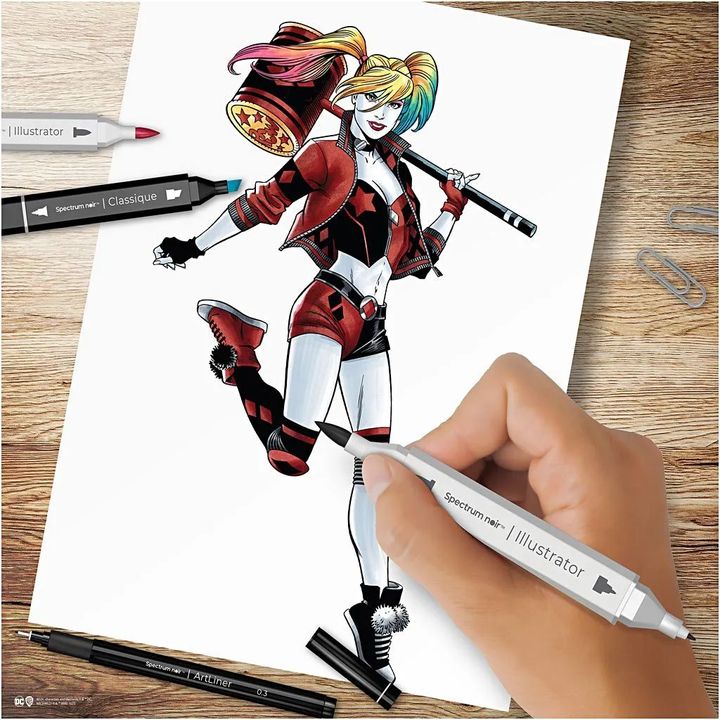 Kit artistico per l'illustrazione HARLEY QUINN