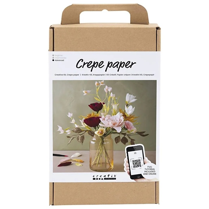 Kit di fiori di carta crespa