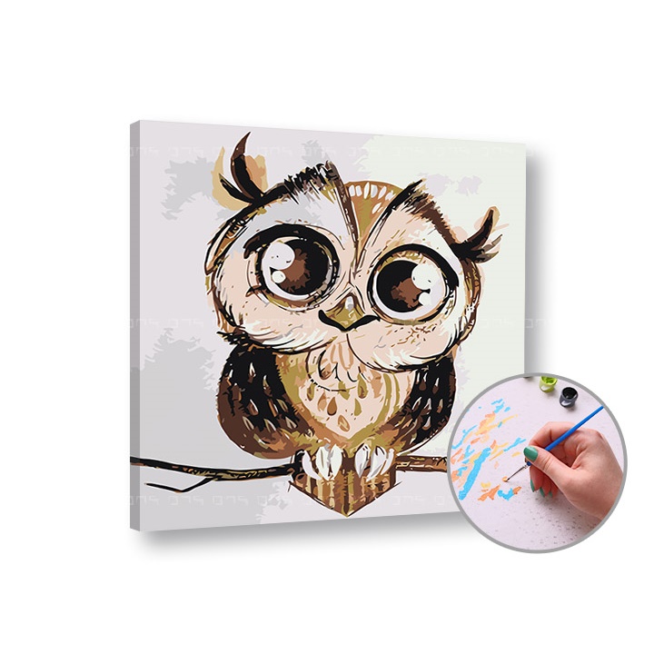 Kit per dipingere con i numeri - SOVA | 50x50 cm - senza cornice Kit per dipingere con i numeri - SOVA | 50x50 cm - senza cornice