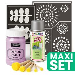 Kit per la ristrutturazione dei mobili con vernice spray argento