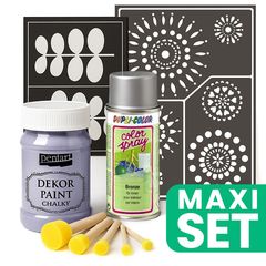 Kit per la ristrutturazione dei mobili con vernice spray argento - Orchidea chiara