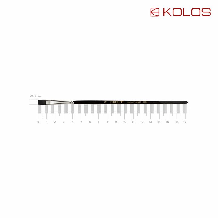 Kolos Classic 3016 Spazzola piatta per capelli di scoiattolo | č. 4