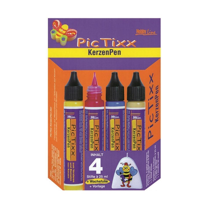 KREUL PicTixx CandlePen Set di colori per candele