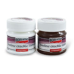 Lacca ad effetto craquelè - linee sottili - 50 ml + 50 ml