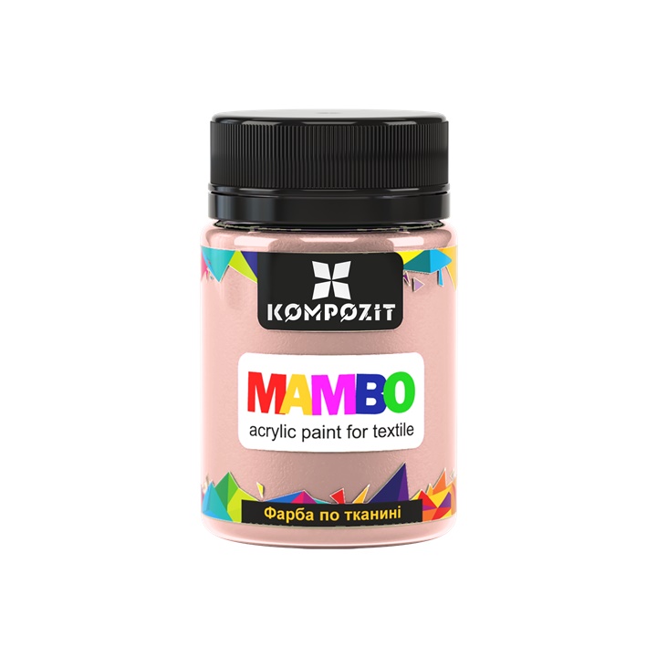 MAMBO Pittura acrilica pastello per tessuti e pelle 50ml | 109 caramel beige