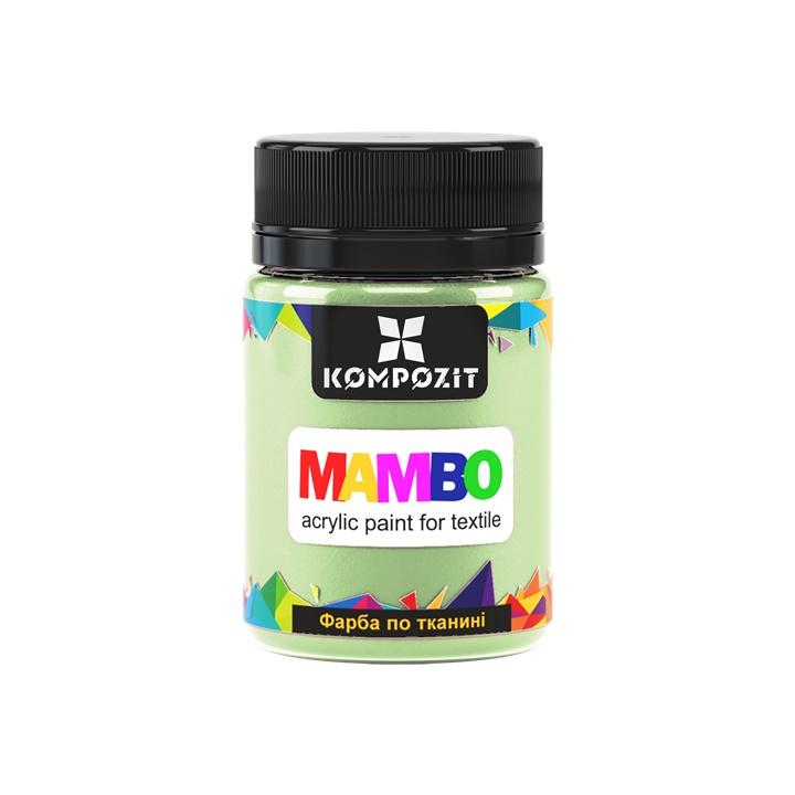MAMBO Pittura acrilica pastello per tessuti e pelle 50ml | 117 pistachio