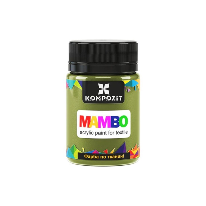 MAMBO Vernice acrilica per tessuti e pelle 50ml | 14 olive