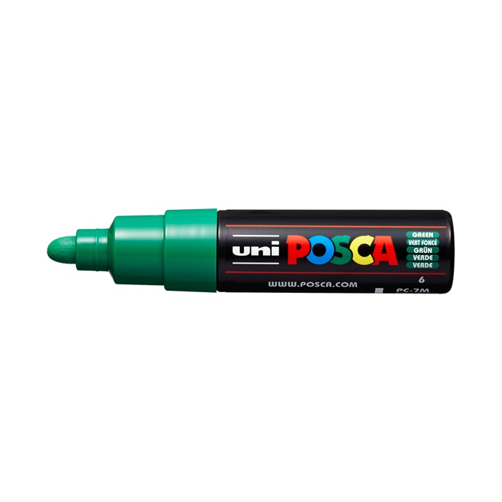 Marcatore UNI POSCA PC-7M 4.5 - 5.5 MM | Green (6)