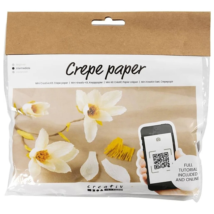 Mini set creativo | Carta crespa Magnolia ramoscello