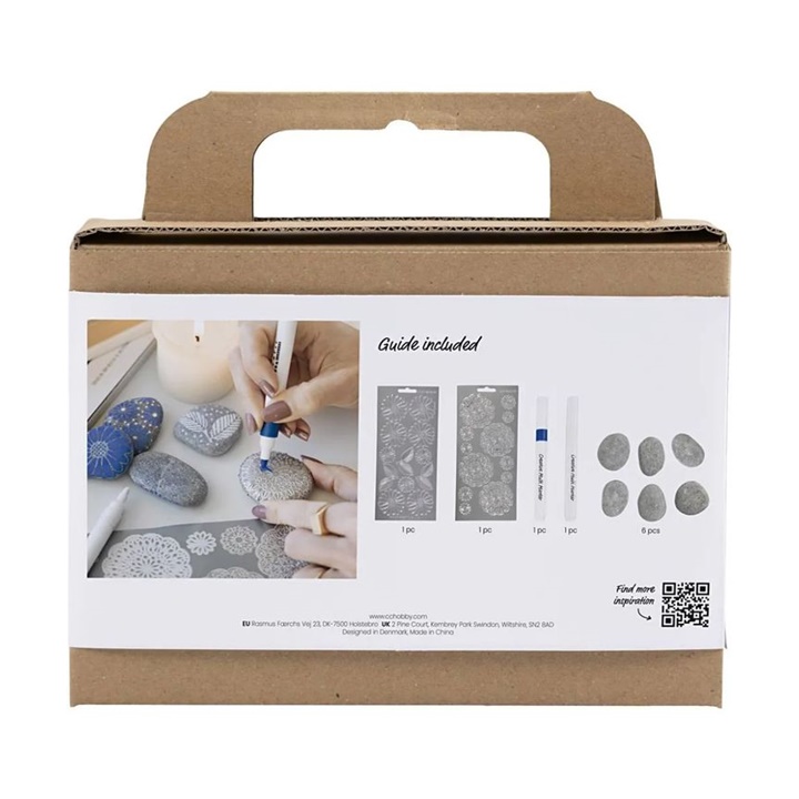 Mini set creativo per la decorazione delle rocce - Blu