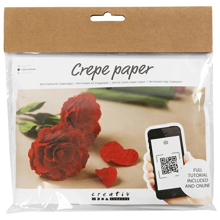 Mini set creativo | Rose di carta crespa