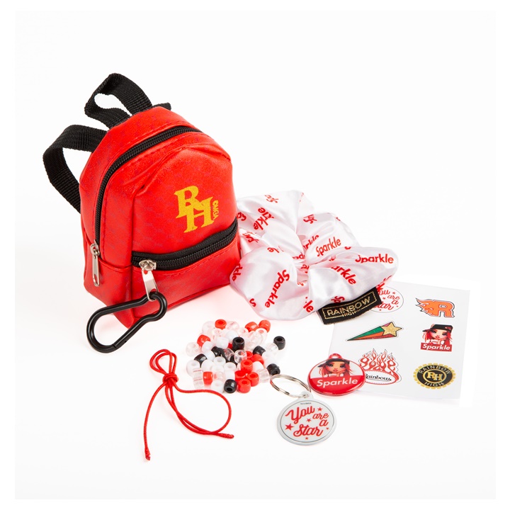 Mini zaino con accessori RAINBOW HIGH rosso