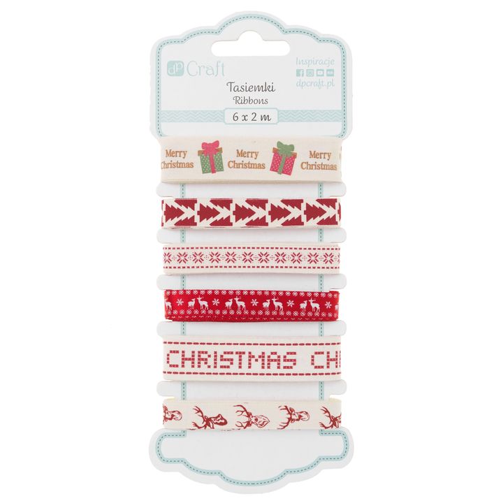 Nastro decorativo 6 pezzi  | Natale scandinavo