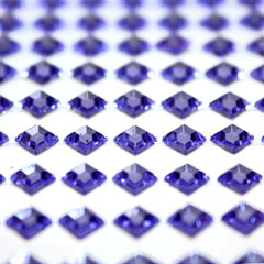 Ornamenti autoadesivi - Quadrati viola