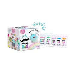 Papa's Kid Set di argilla pastello e glitterata per bambini
