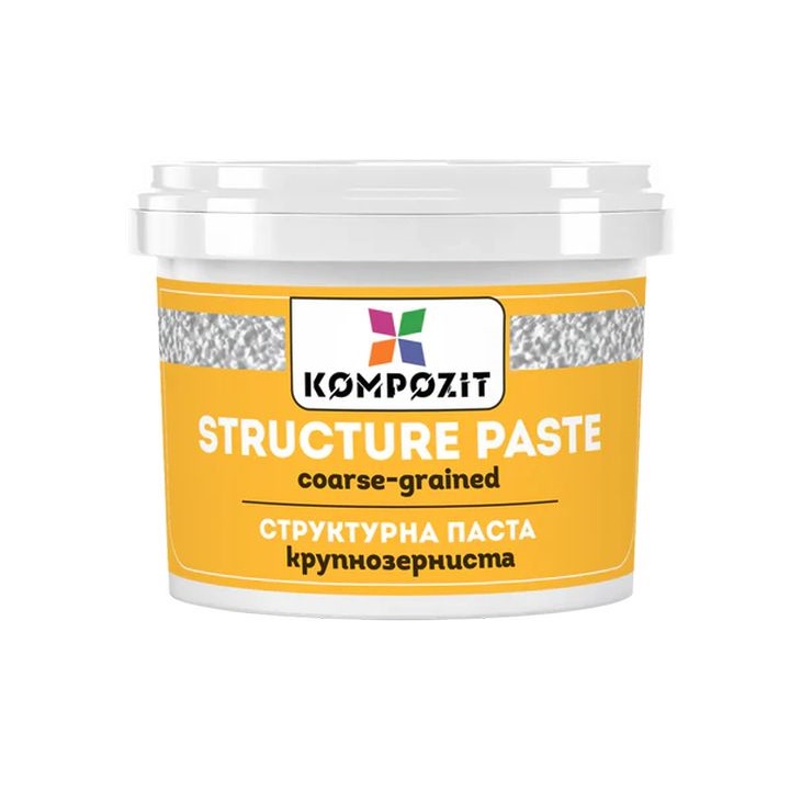 Pasta strutturante a grana grossa bianca di Kompozit | 1 000 ml