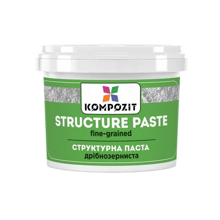 Pasta strutturante bianca a grana fine di Kompozit | 1 000 ml