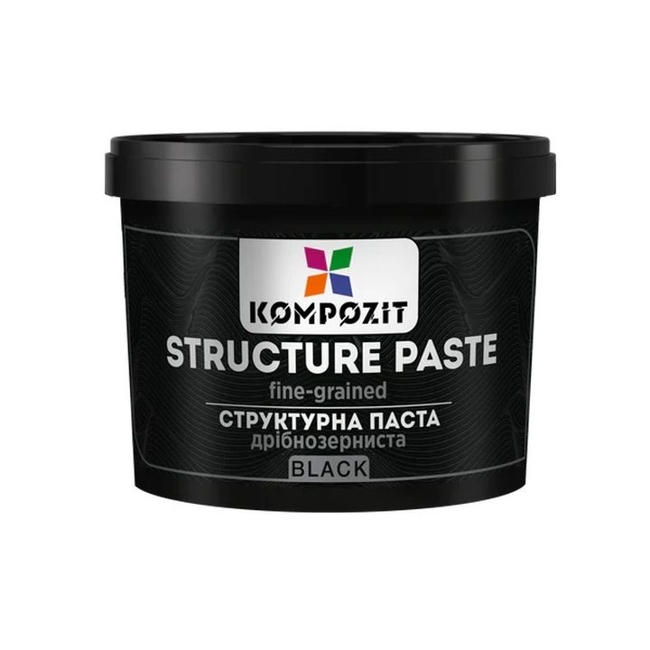 Pasta strutturante nera a grana fine di Kompozit | Various Volumes