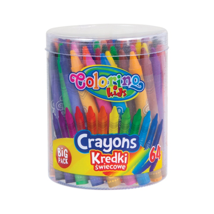 Pastelli a cera tondi Colorino 64 pz. Pastelli a cera tondi Colorino 64 pz.