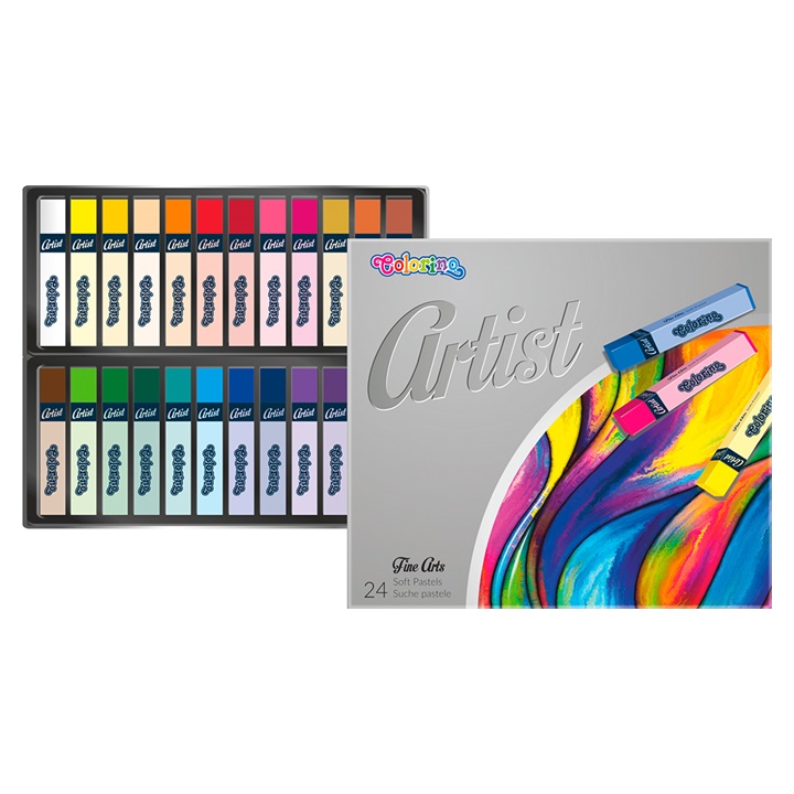 Pastelli secchi quadrati Colorino Artist 24 pz.
