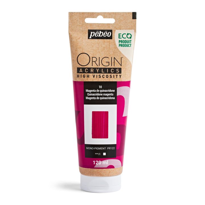Pebeo ORIGIN Vernice acrilica 120 ml | quinacridone magenta